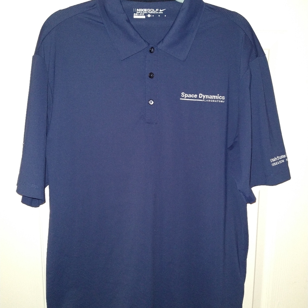 Nike Golf Dri-Fit Blue Short Sleeve Polo Shirt Men's sz Medium